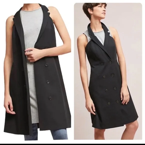 Maeve dress Anthropologie Loretta blazer size 2 academia Y2K goth party … - Picture 2 of 11